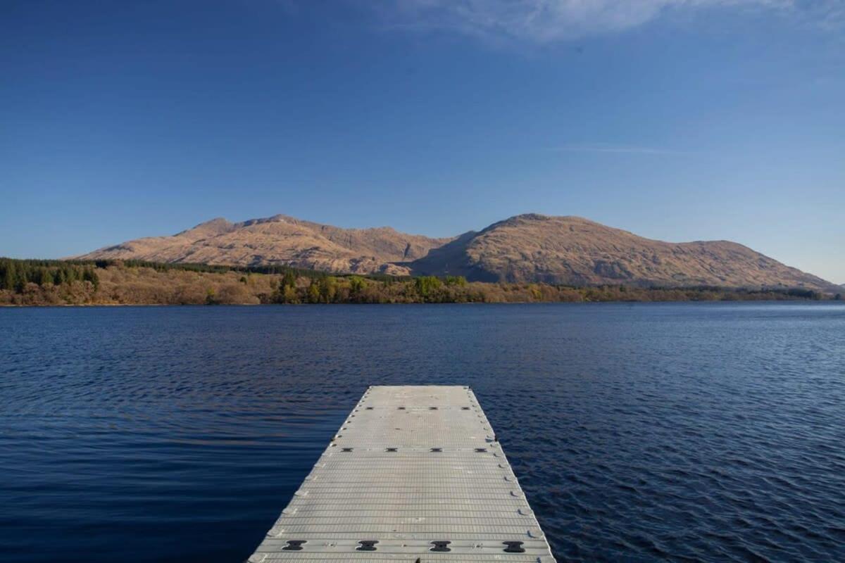 New Build Lodge With Stunning Views Of Loch Awe Hayfield  Exteriör bild