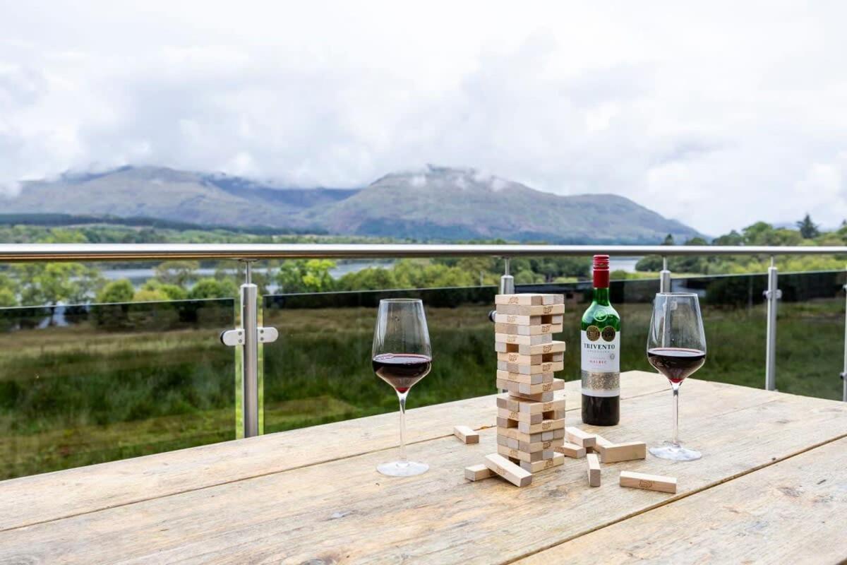 New Build Lodge With Stunning Views Of Loch Awe Hayfield  Exteriör bild