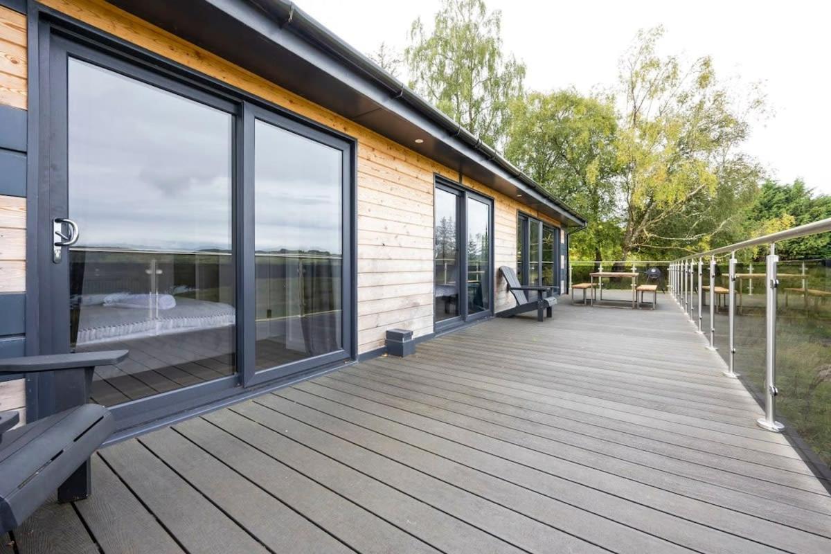 New Build Lodge With Stunning Views Of Loch Awe Hayfield  Exteriör bild