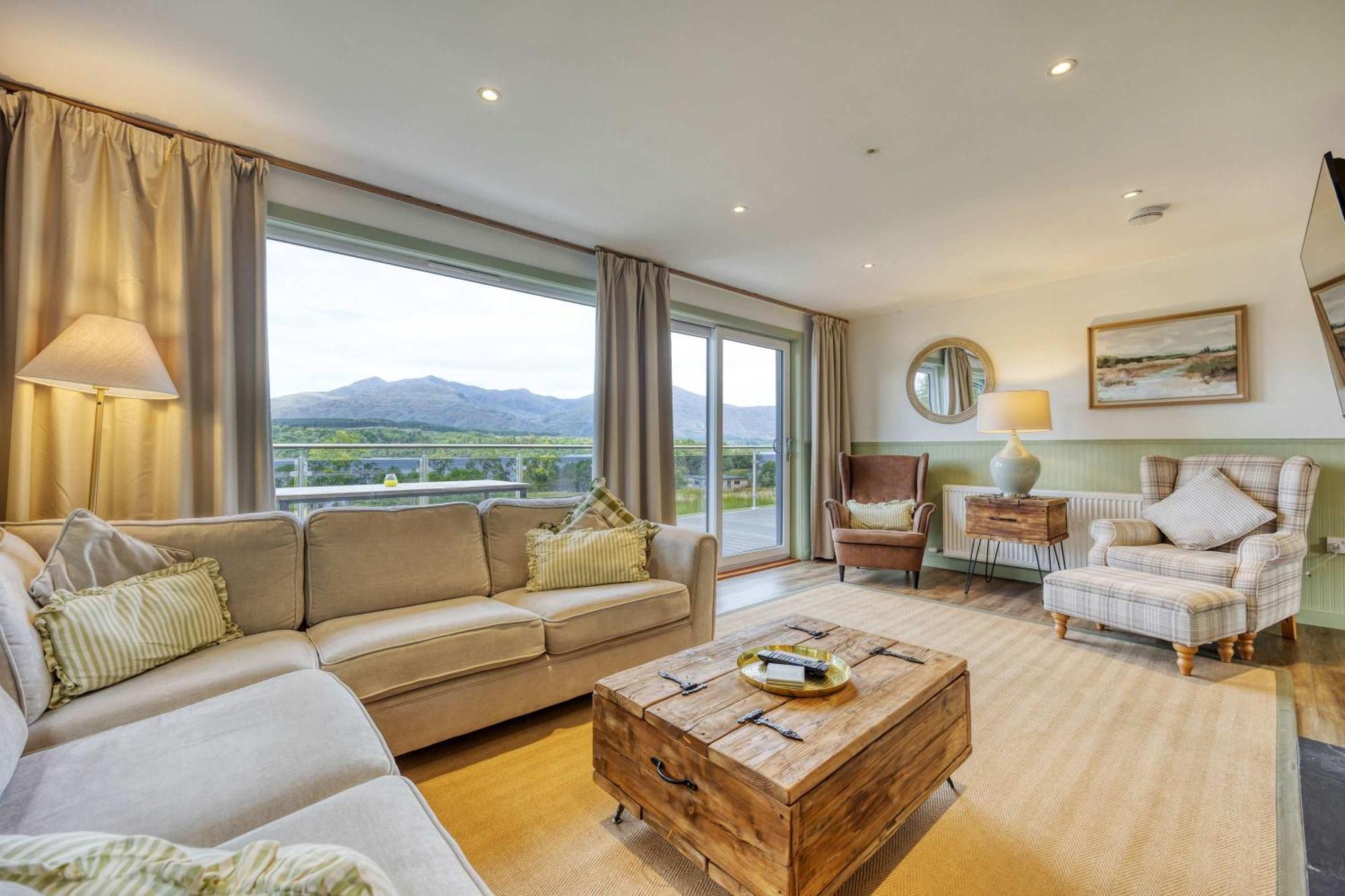 New Build Lodge With Stunning Views Of Loch Awe Hayfield  Exteriör bild
